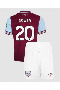 West Ham United Jarrod Bowen #20 Jalkapallovaatteet Lasten Kotipeliasu 2024-25 Lyhythihainen (+ Lyhyet housut)